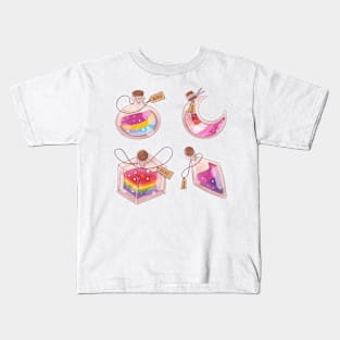 LGBT potions sticker set of four Kids T-Shirt